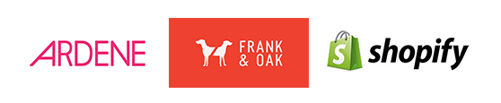 Ardene. Frank&Oak. Shopify