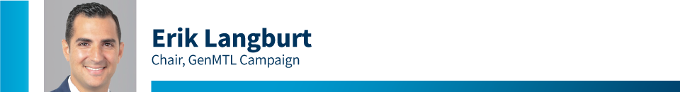 Erik Langburt, GenMTL Campaign Chair for the 2020 Combined Jewish Appeal
