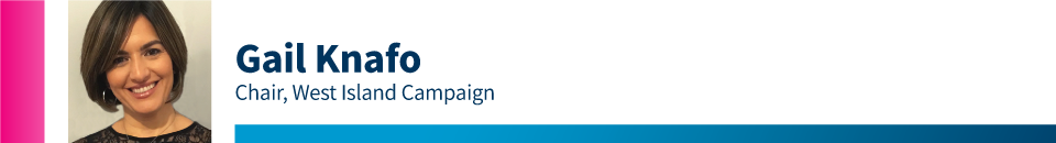Gail Knafo, West Island Campaign Chair for the 2020 Combined Jewish Appeal