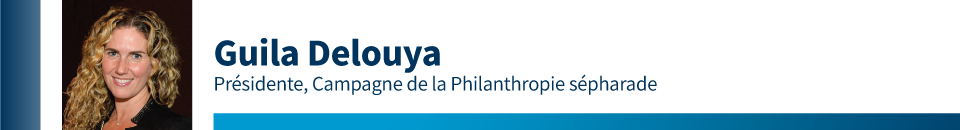 Guila Delouya, Présidente, Campagne de la Philanthropie sépharade
