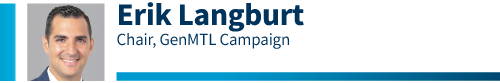 Erik Langburt, GenMTL Campaign Chair for the 2020 Combined Jewish Appeal