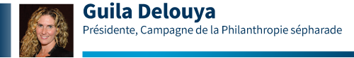 Guila Delouya, Présidente, Campagne de la Philanthropie sépharade